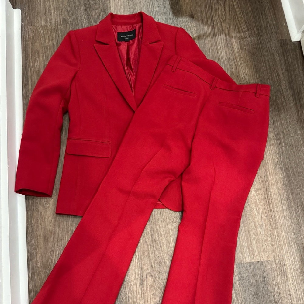 Banana Republic Scarlet Red Pantsuit Worn once